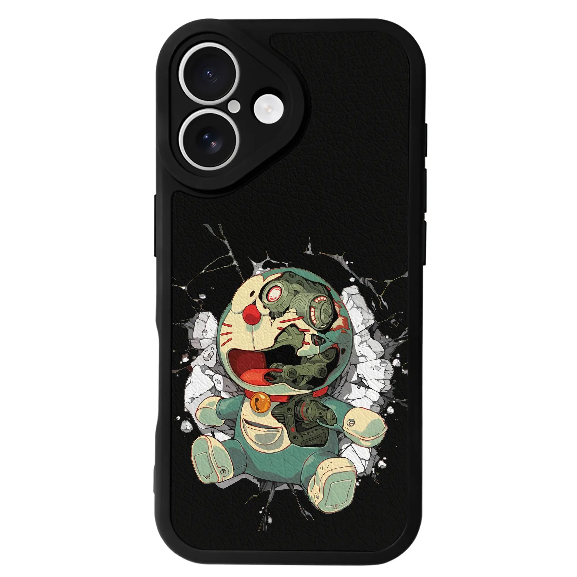 ドラえもん グッズドラえもん - IPhone 16シリーズ対応 ・ シリコンスマホケース ・ レザー調 ・ 高精度フィット ・ 耐衝撃 ・ ワイヤレス充電対応 ・ 精密カット